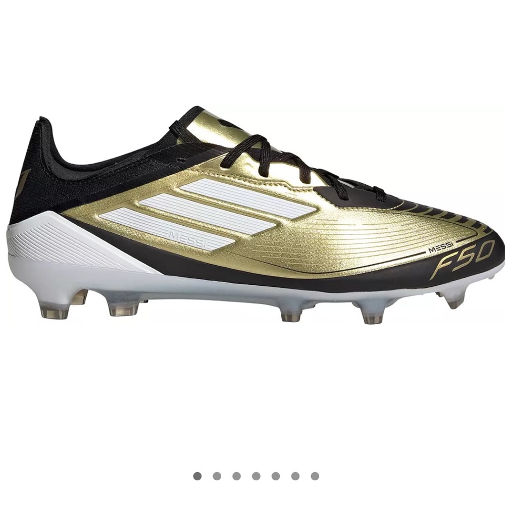 Adidas F50 Messi Gold and Black Athletic Shoes